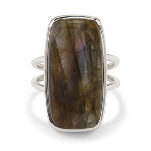 19.50cts Spectrolite Sterling Silver Aryonna Ring 