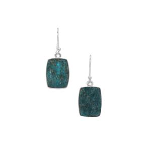 24ct Apatite Drusy Sterling Silver Aryonna Earrings 