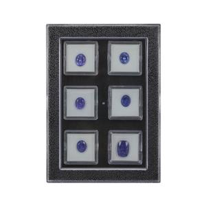 24.00ct Tanzanite - 3cts and Up - 6 Pieces Gem Tray