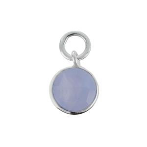 Molte Blue Lace Agate Charm in Sterling Silver 2.10cts