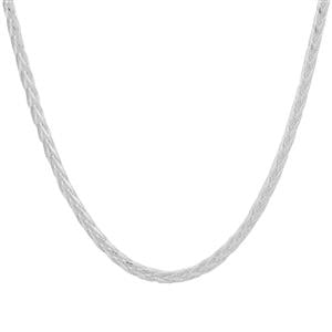 18" Sterling Silver Tempo Diamond Cut Foxtail Chain 4.78g