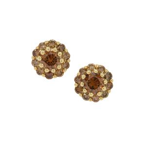 1/2ct C8 Cocoa Diamonds 9K Gold Earrings