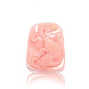1 of 1 - 69.75ct Peruvian Pink Opal Master Carving (N) 