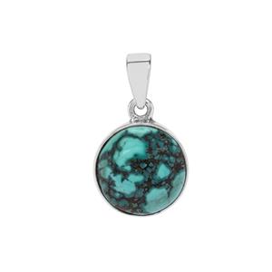 7.16ct Lhasa Turquoise Sterling Silver Aryonna Pendant