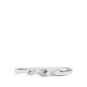 1/20ct Diamonds Ring Sterling Silver