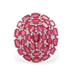 10cts Madagascan Ruby Sterling Silver Ring (F)