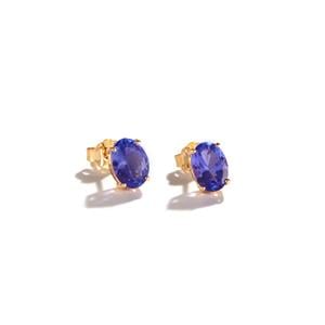 Tanzanite 9K Gold Earrings