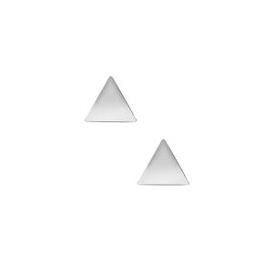 Sterling Silver Triangle Earrings 1.10g