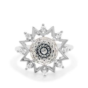 TheiaCut™ Majestic Topaz & White Zircon Sterling Silver Ring ATGW 5.05cts