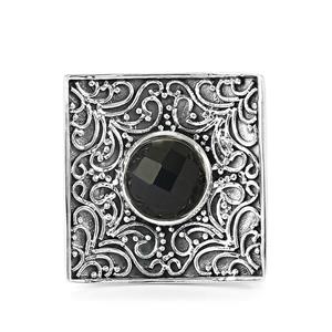 2.10ct Black Onyx Sterling Silver Ring 