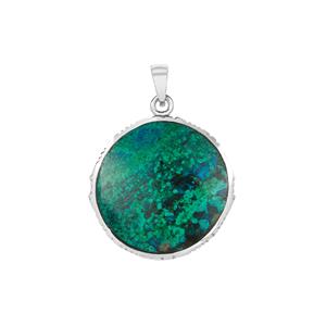 Chrysocolla Pendant in Sterling Silver 15.09cts