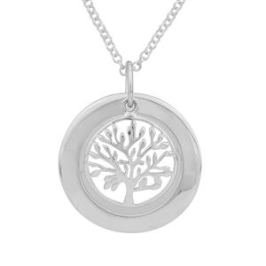 Sterling Silver Tree of Life Pendant Necklace 