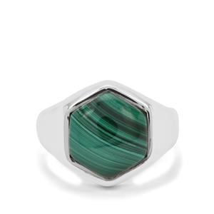6.74ct Malachite Sterling Silver Ring