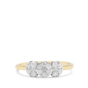 1/2ct GH Diamonds 9K Gold Ring