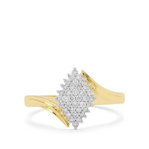 1/4ct GH Diamond 18K Gold Ring