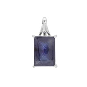 Thai Sapphire Pendant in Sterling Silver 14.60cts