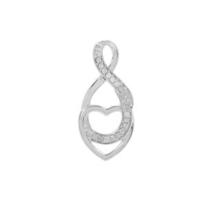 1/20 Diamond Sterling Silver Pendant 