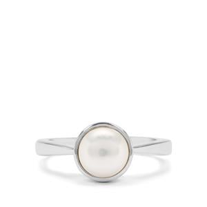 Kaori Cultured Pearl Sterling Silver Ring (8mm)