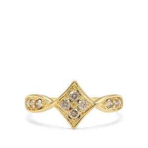 1/3ct Champagne Argyle Diamonds 9K Gold Ring 