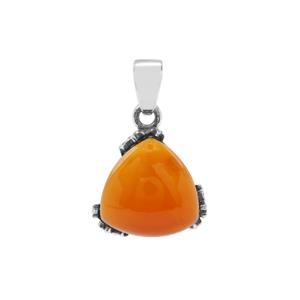 American Fire Opal Pendant in Sterling Silver 11.52cts