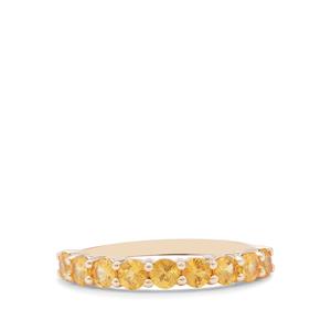 1.35ct Mandarin Garnet 9K Gold Ring 