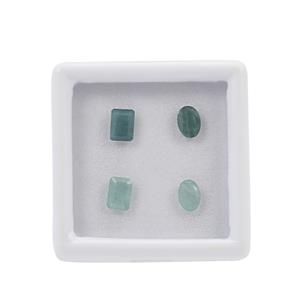 3.25cts Grandidierite Faceted Oval & Octagon Approx 7x5mm Loose Gemstone (Pack of 4)
