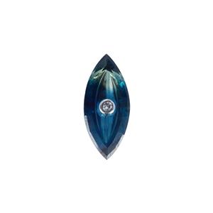 Lehrer TorusRing Bi-colour Blue-Yellow Sapphire With Diamond set in Platinum ATGW 1.68cts
