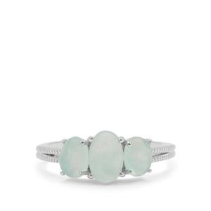 2.07ct Gem-Jelly Aquaprase Sterling Silver Ring