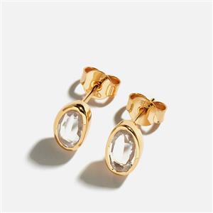 Amara 1.45ct Crystal Quartz Gold Plated Earrings
