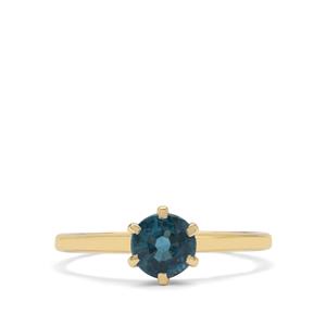 AAA Teal Kyanite Ring in 9K Gold 1cts
