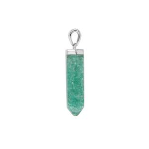 5ct Verde Onyx Sterling Silver Pendant 