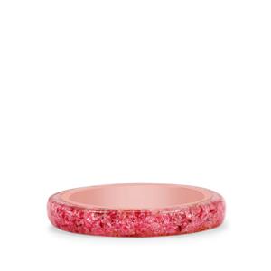 3ct Pink Quartz Rose Midas Band Ring