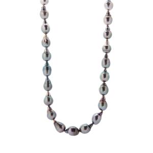 Tahitian Cultured Pearl Sterling Silver Neckalce