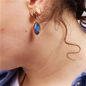 Rainbow Moonstone Midas Earrings 2.30cts