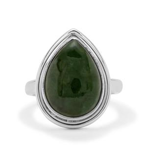 10ct Nephrite Jade Sterling Silver Aryonna Ring