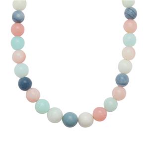 160cts Multi-Colour Opal Sterling Silver Necklace 