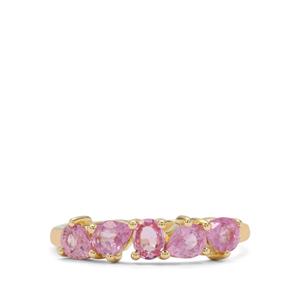 Ilakaka Natural Pink Sapphire Ring in 9K Gold 1ct