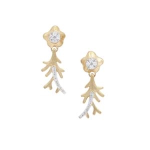 1/4ct Diamond 9K Gold Earrings