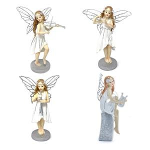 Gem Auras Fairy Figurines with Musical Instruments - 4 variations available