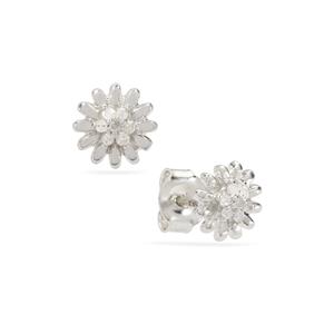 1/20ct Diamond Sterling Silver Earrings 