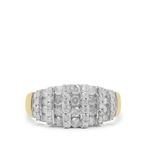 1ct GH Diamonds 9K Gold Ring 