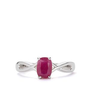 John Saul Ruby Ring in Sterling Silver 1.31cts
