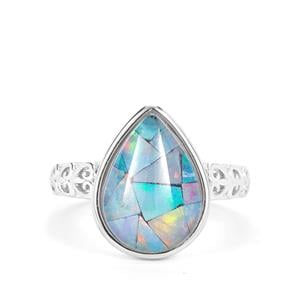 Mosaic Opal Sterling Silver Ring