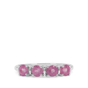 1.55ct Ilakaka Hot Pink Sapphire Sterling Silver Ring