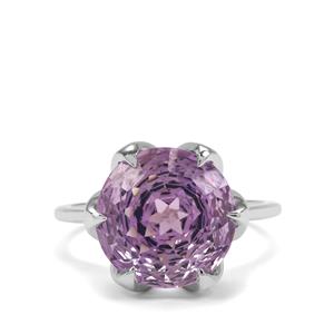 5.90ct TheiaCut™ Rose De France Amethyst Sterling Silver Ring