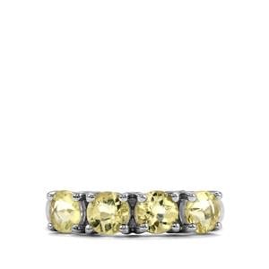 1.76ct Chartreuse Sanidine Sterling Silver Ring