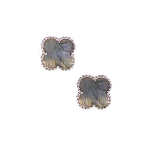 3.50ct Labradorite Sterling Silver Earrings