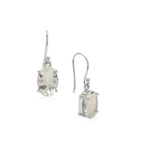 11cts Optic Quartz Sterling Silver Aryonna Earrings 