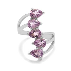 Bahia Amethyst Sterling Silver 4cts Ring 