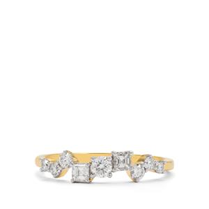 1/2ct Diamond 18K Gold Lorique Ring  